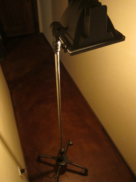 Pipe and left over roller chair. 